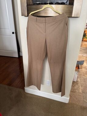 LOFT Women's Light Brown Straight-Leg Trousers